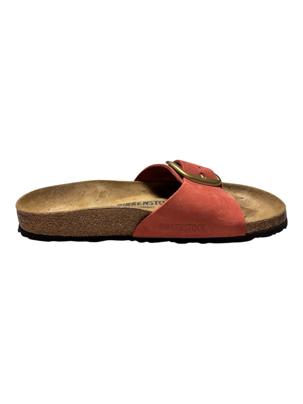 Birkenstock Madrid Big Buckle Mars Red Nubuck Leather Size 39 EU or 8-8.5 US - Picture 7 of 10